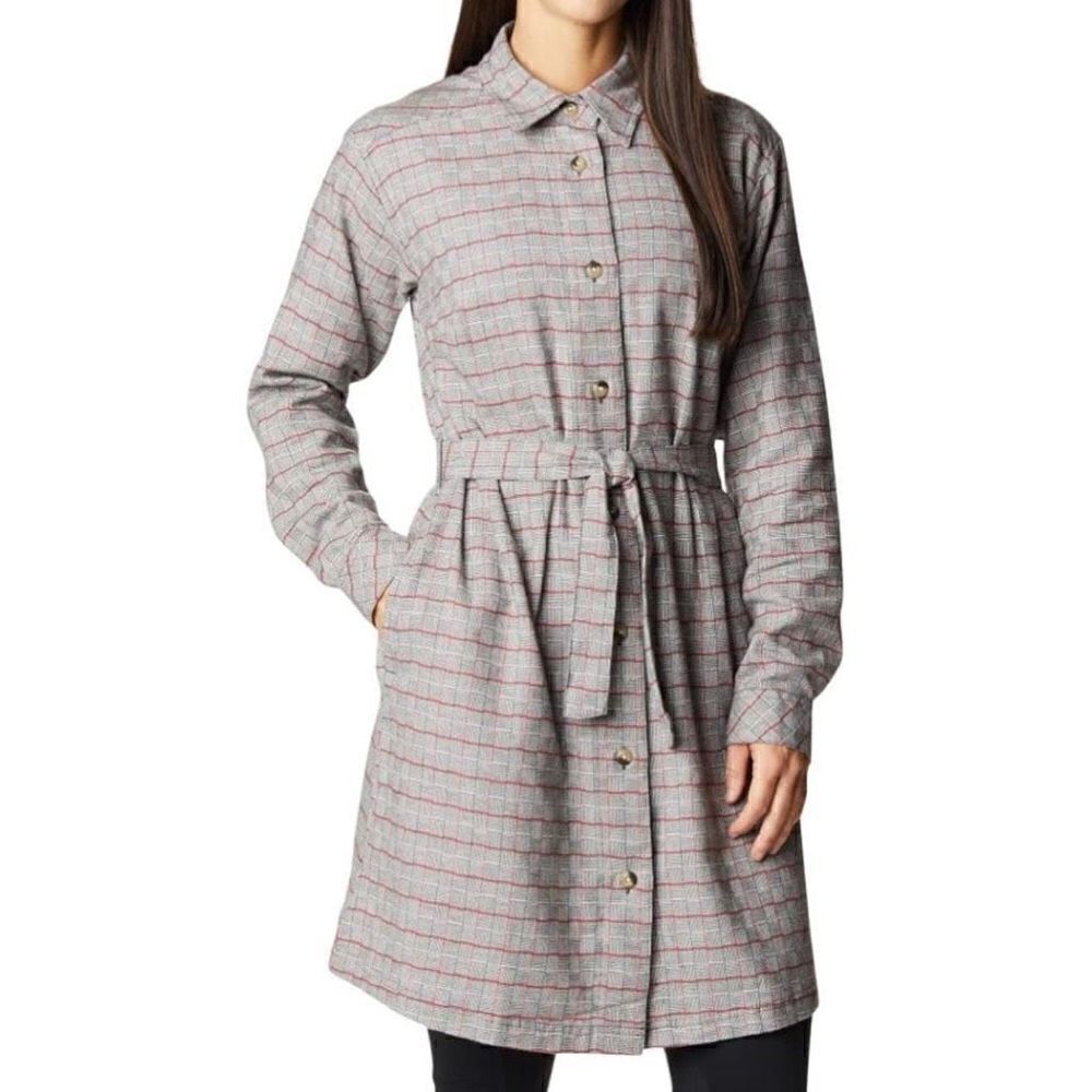Columbia Flannel Tartan Button Front Dress | M